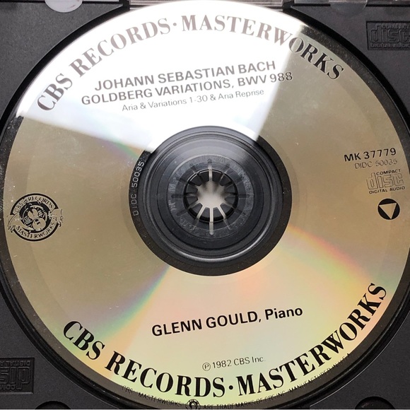 Bach-Goldberg Variations, BWV 988 - Glenn Gould (Aria & 30 Variations) CD 1981 - Picture 3 of 4